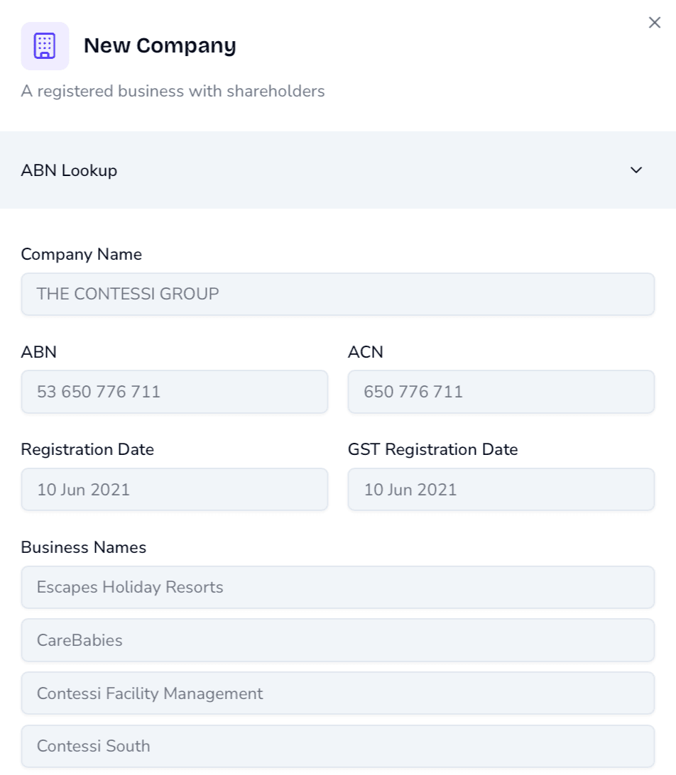 Nagaris ABR Lookup and Validation